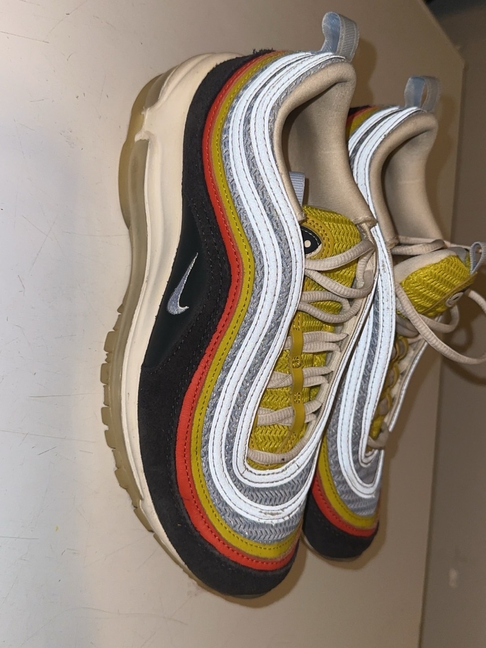 Nike Air Max 97 Sneaker — Yellow, Black, Red, Gray